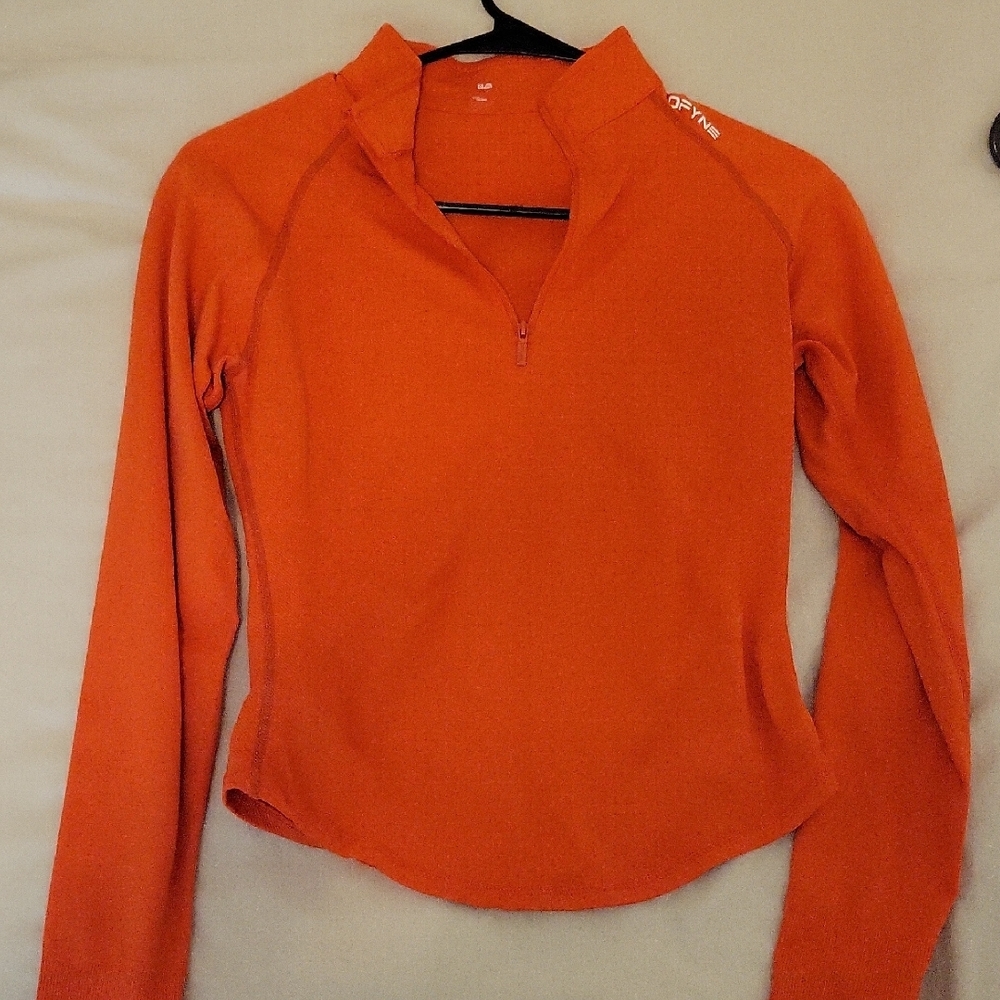 Vibrant Orange Long Sleeve Top